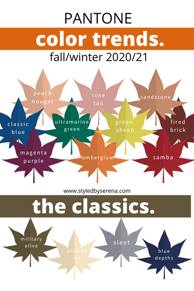 Pantone Color Trends F/W 20/21