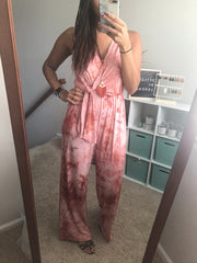 Tie-Dye Wrap Jumpsuit | Paprika