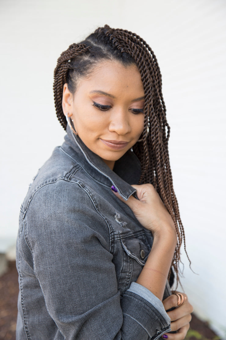 Vintage Washed Jean Jacket | Grey