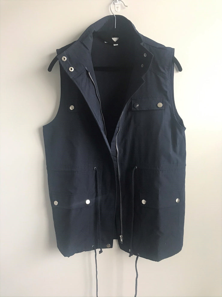 Seasonless Utilitarian Vest | Navy Blue